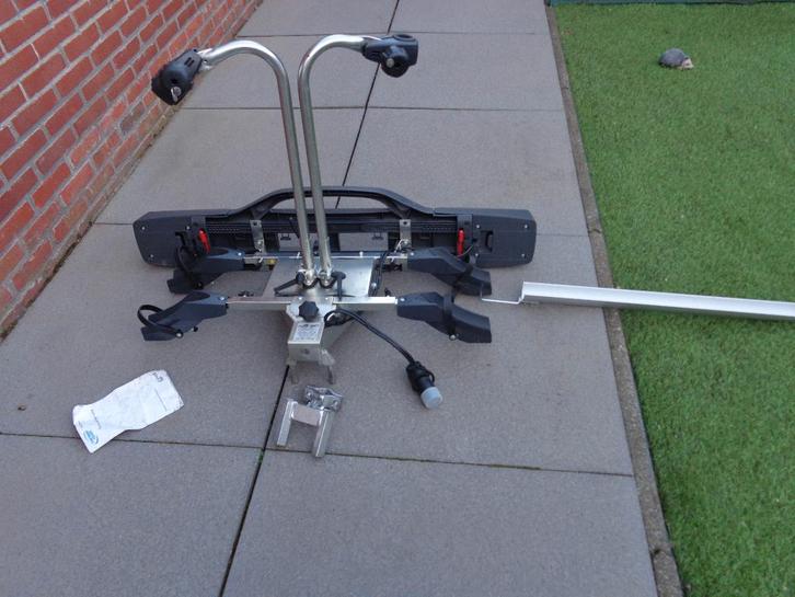 fietsendrager kantelbaar voor 2 e-bikes, Auto diversen, Fietsendragers, Zo goed als nieuw, Trekhaakdrager, 2 fietsen, Brede banden