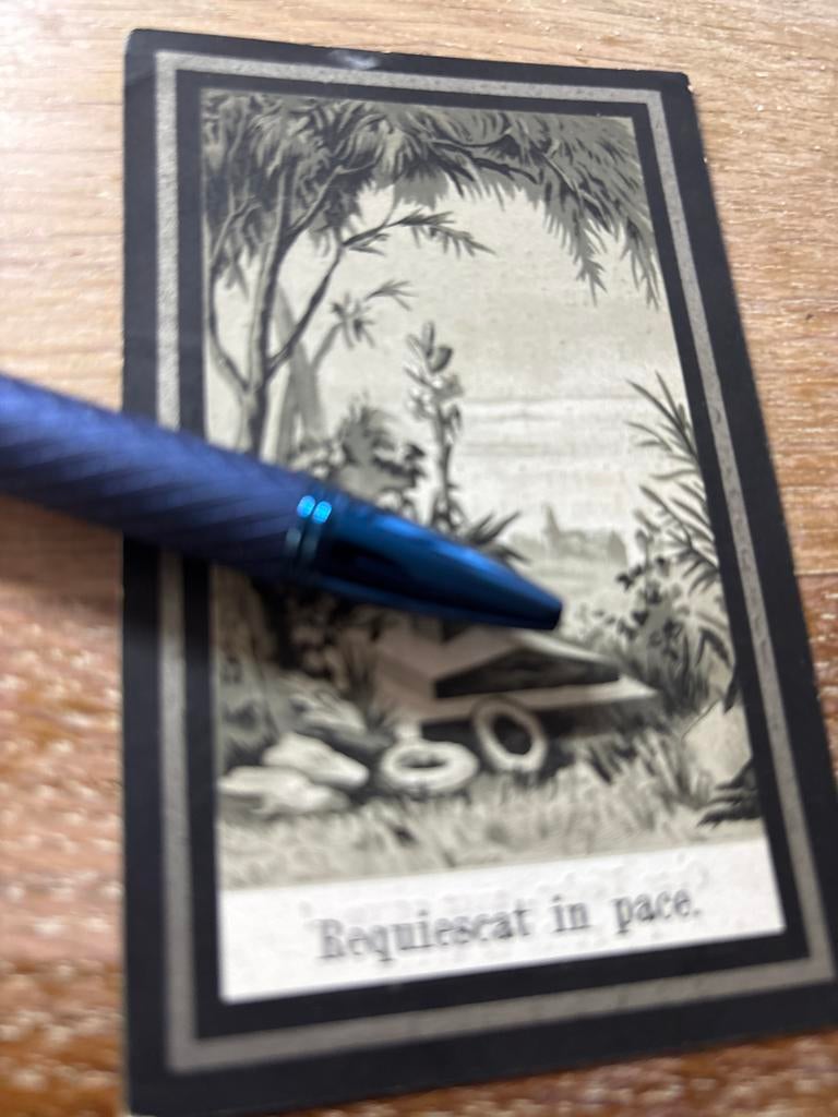 Asma Namle Bakhuizen 1897 Idzega St Nicolaasga x Huitema, Ophalen of Verzenden, Bidprentje