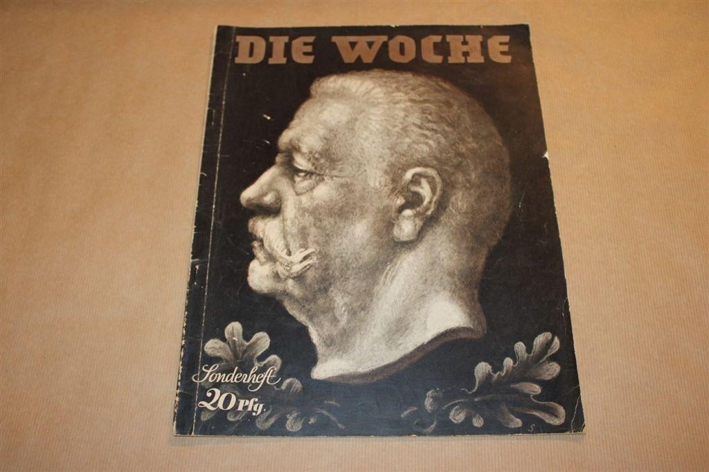 Magazine Die Woche - Hindenburg en Hitler - 1934 !!, Ophalen of Verzenden, Gelezen, Europa