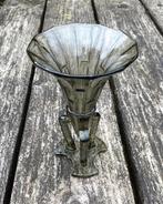 Leuke Art Deco Vaas - antiek vintage glas Raket Rosice, Aardewerk of Porselein, Ophalen of Verzenden, Zo goed als nieuw, Minder dan 50 cm