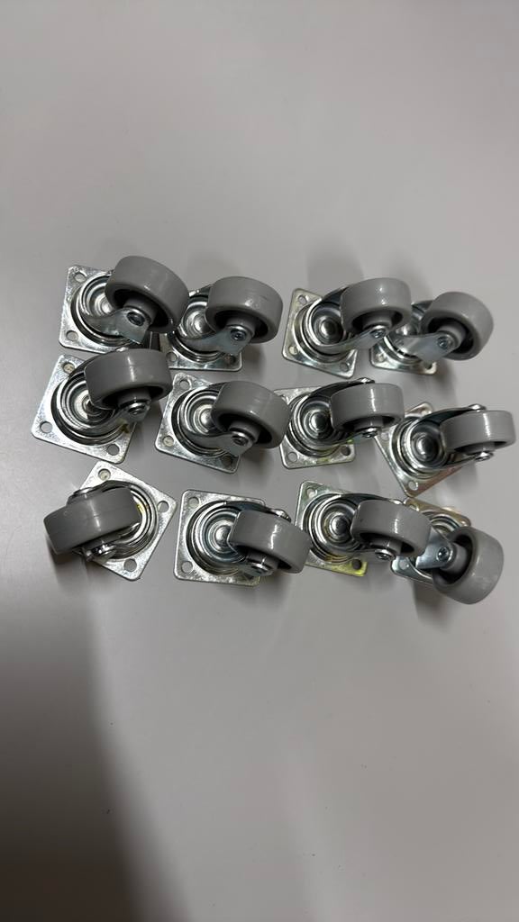 Te koop 12 zwenkwielen, Ophalen of Verzenden, Zo goed als nieuw