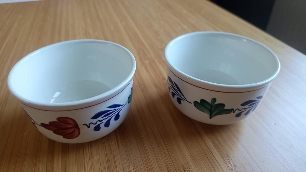 Boch Boerenbont schaaltjes voor borrelnootjes (2 stuks), Huis en Inrichting, Keuken | Servies, Ophalen of Verzenden, Aardewerk