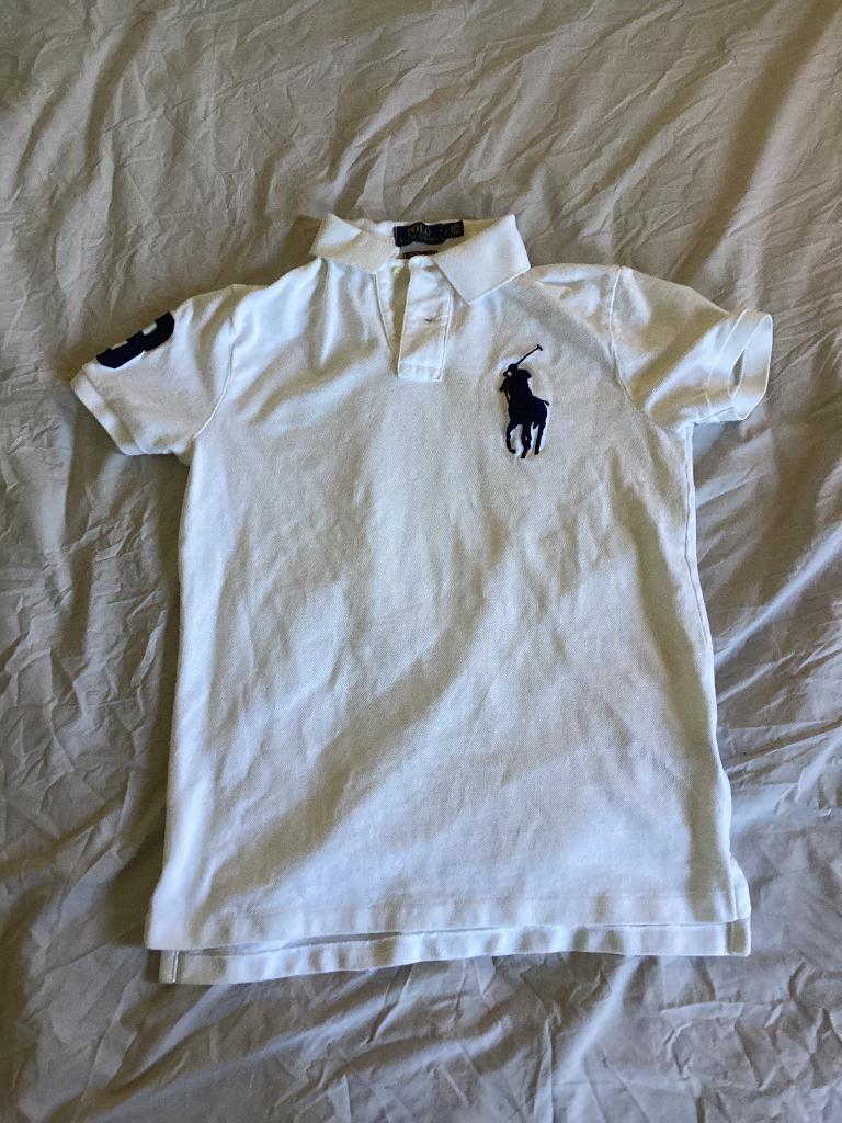 Heren Polo Ralph Lauren maat S, Kleding | Heren, Polo's, Wit, Ralph Lauren, Ophalen of Verzenden, Zo goed als nieuw