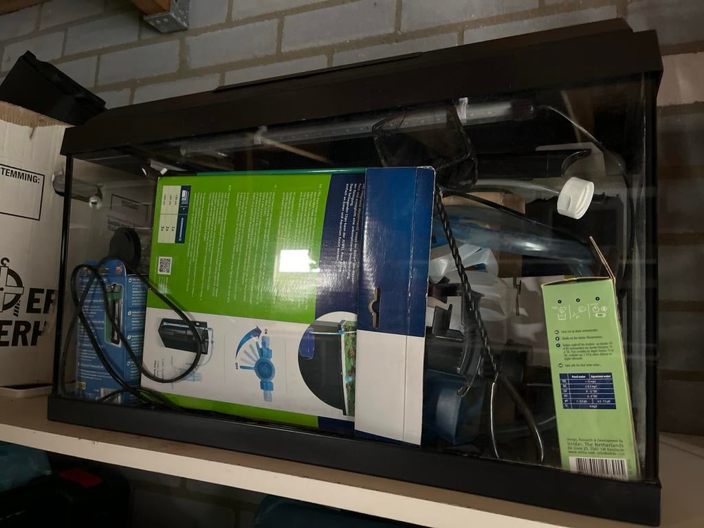 Aquarium 40L met toebehoren, Dieren en Toebehoren, Vissen | Aquaria en Toebehoren, Ophalen, Verwarming, Leeg aquarium, Tetra