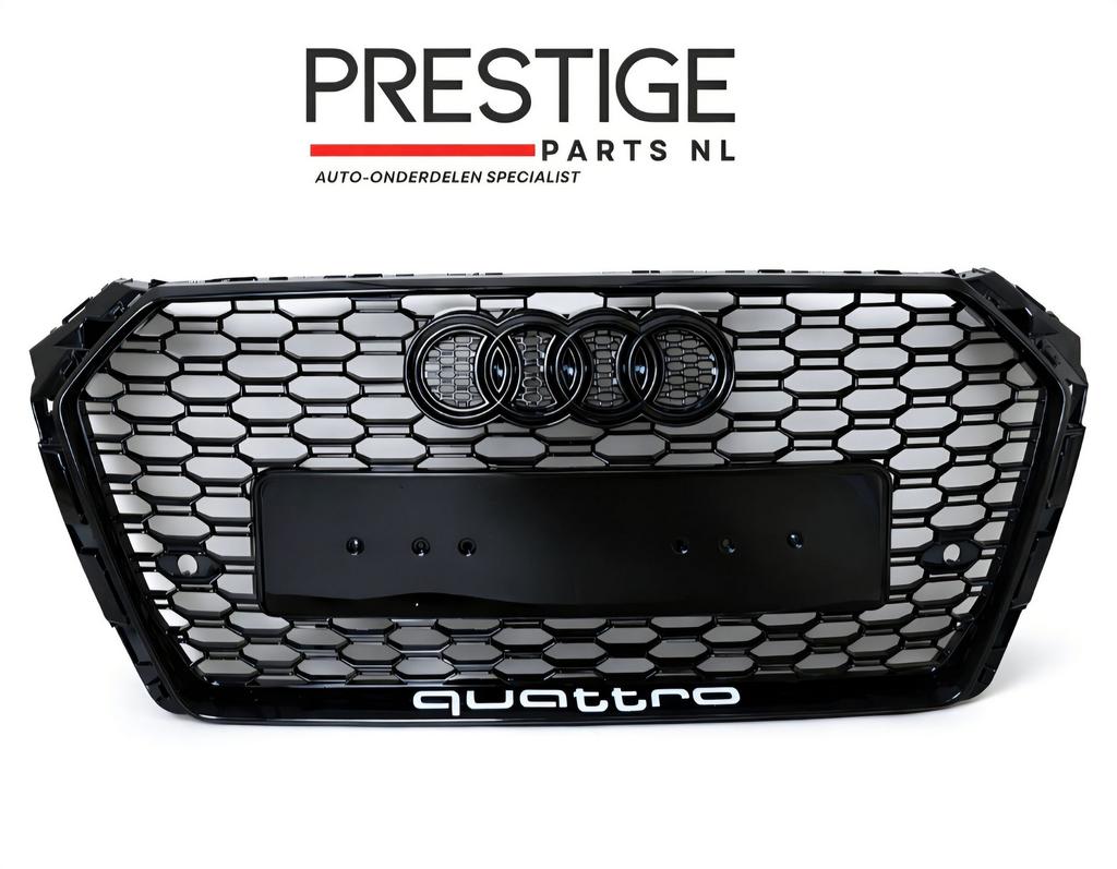 Grill Audi A4 B9 8W RS4 Look Black Grille bj.2015-2019 NIEUW, -, Voor, Nieuw, Ophalen of Verzenden