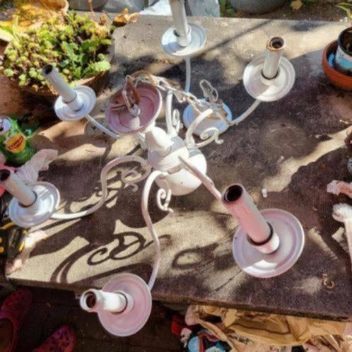 Nostalgische hanglamp. Schuurvondst, Ophalen of Verzenden, Zo goed als nieuw, Minder dan 50 cm