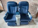 KLM Vliegtuigstoel - Uniek Interieurstuk, Gebruikt, Twee, Blauw, Ophalen of Verzenden