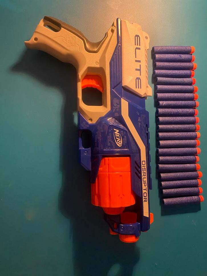 Nerf Elite Disruptor + 20 pijltjes, Kinderen en Baby's, Speelgoed | Overig, Gebruikt, Jongen of Meisje, Ophalen of Verzenden