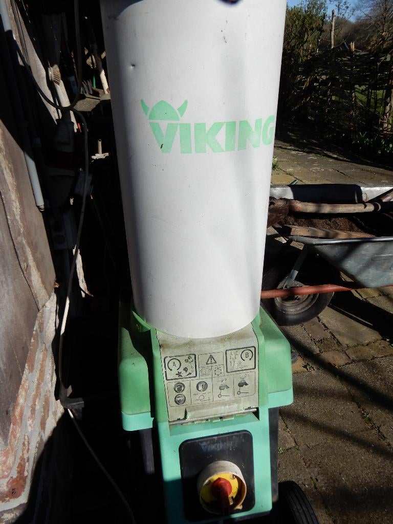 Viking versnipperlaar, type GE 365, 380 volt, Tuin en Terras, Hand-tuingereedschap, Ophalen, Gebruikt, Overige soorten, VIKING
