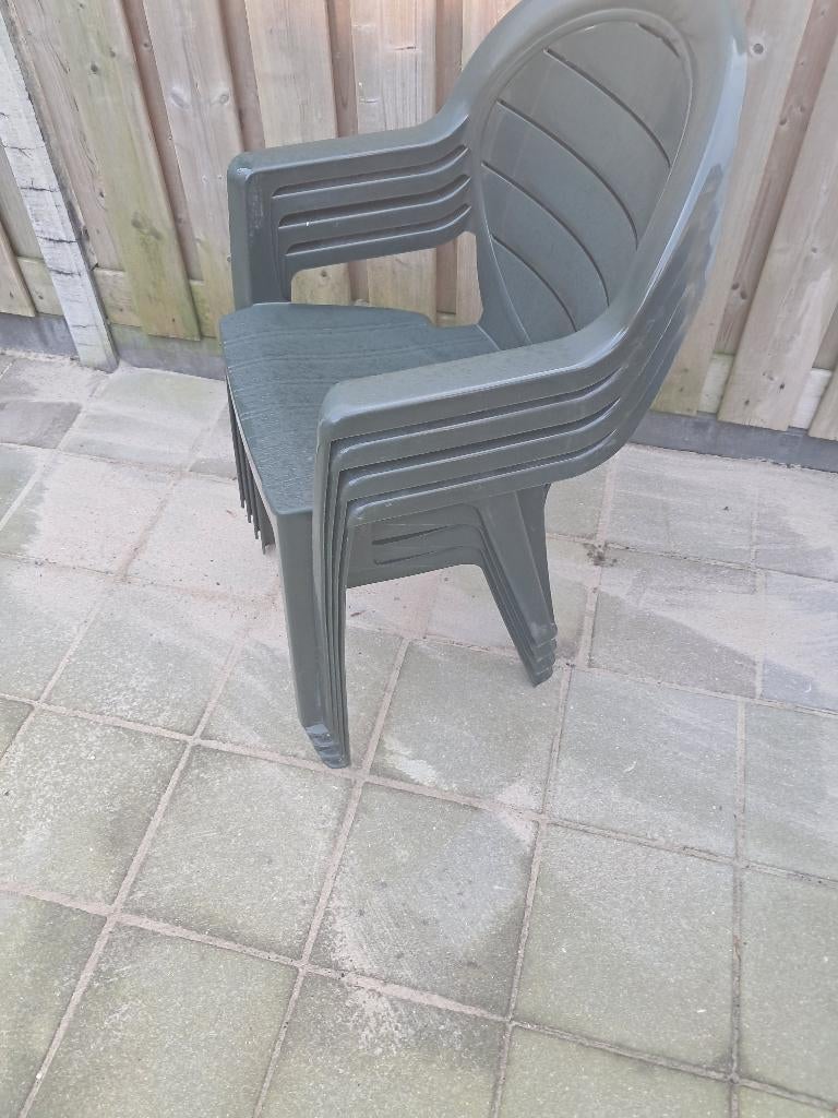 Tuinstoelen, Tuin en Terras, Tuinstoelen, Ophalen, Gebruikt, Kunststof, Stapelbaar