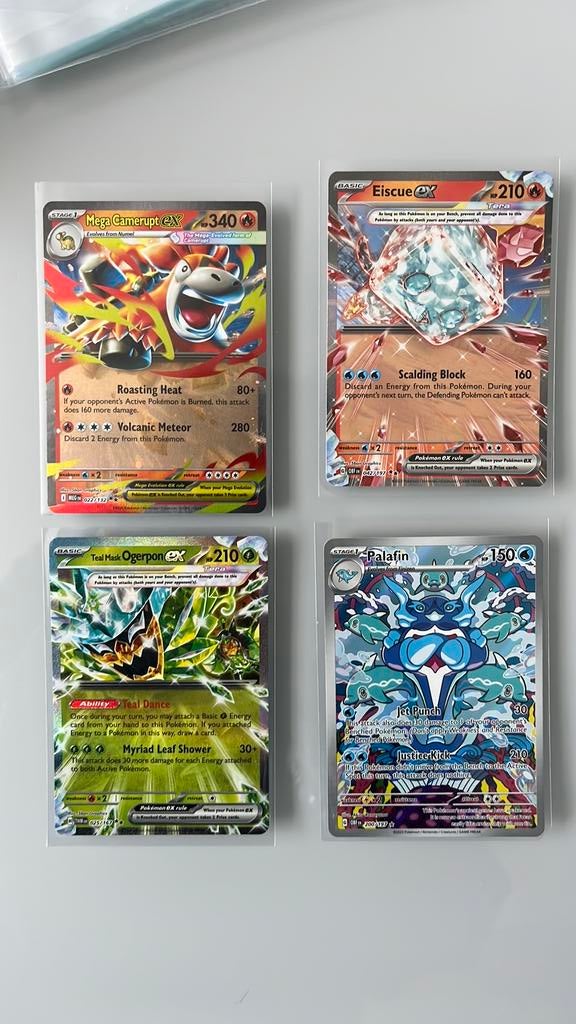 Pokemon double rares + Ir, Ophalen of Verzenden, Zo goed als nieuw