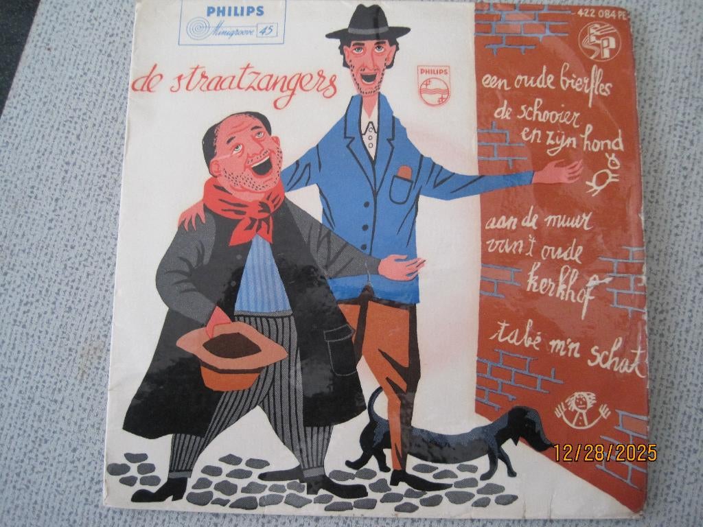 De Straatzangers  -  Een oude bierfles, Cd's en Dvd's, Vinyl Singles, Gebruikt, Fotohoes, Voor 1960, 7 inch