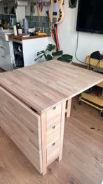 Ikea Norden Inklapbare Eettafel met Lades, Huis en Inrichting, Tafels | Eettafels, Ophalen, Gebruikt, 100 tot 150 cm, 50 tot 100 cm