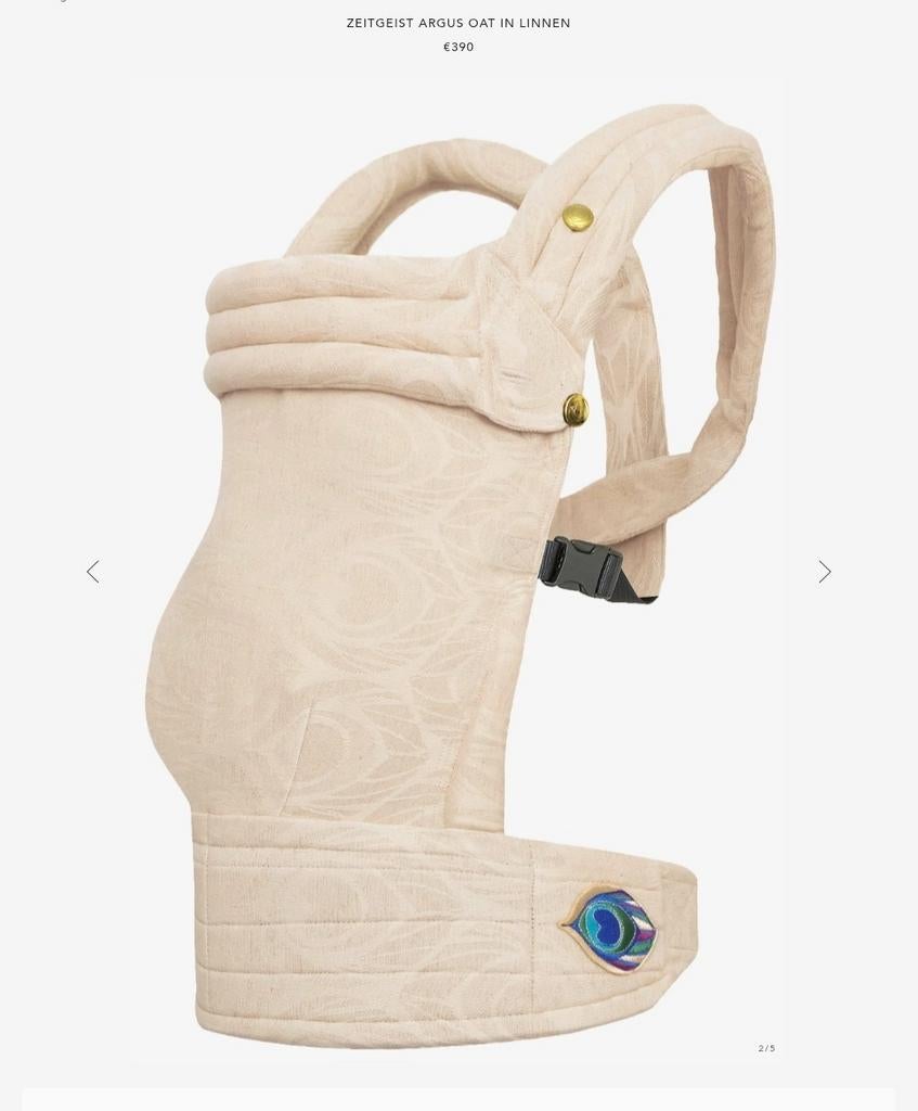 Artipoppe Argus Oat draagzak, Overige merken, Buik of Rug, Ophalen of Verzenden, Zo goed als nieuw