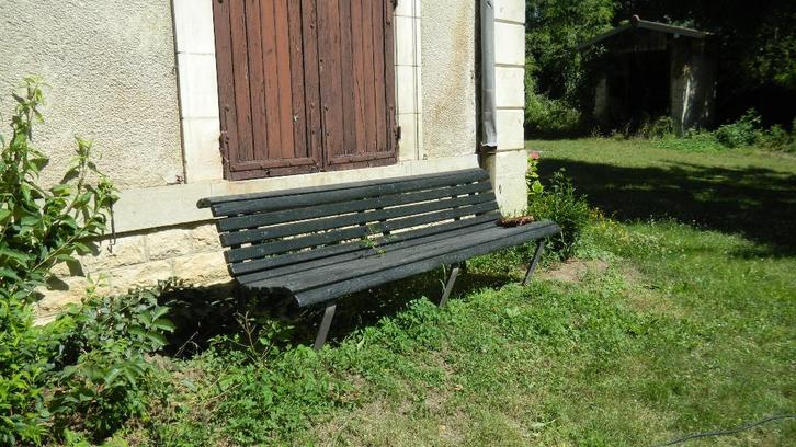 Amsterdamse Stadstuinbank, Tuin en Terras, Tuinsets en Loungesets, Gebruikt, Hardhout, Bank, Ophalen