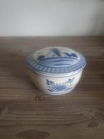 Delfts Blauw Potje met Deksel - Molen Decoratie, Ophalen of Verzenden