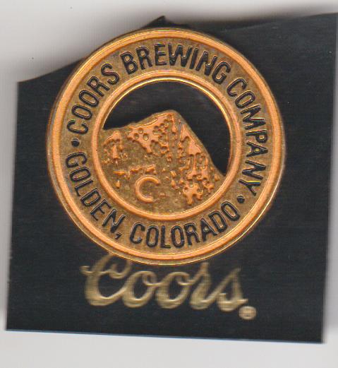 Brouwerij Coors. vintage pin, Verzenden, Zo goed als nieuw