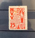 Sluitzegel '26 NVV strijdzegel 25ct Engelsche Arbeiders, Verzenden, Na 1940, Gestempeld