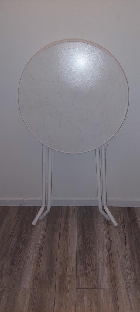 Witte statafel met hoes sligro kwaliteit., Ophalen of Verzenden