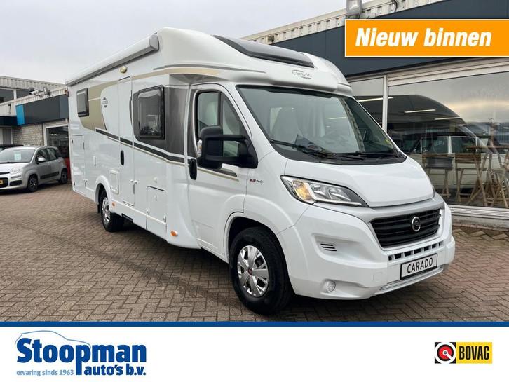 Carado T 448 Enkele bedden Hefbed XXL garage Cruise Airco, Caravans en Kamperen, Campers, Bedrijf, tot en met 4, Half-integraal