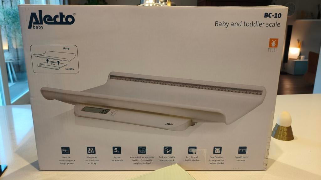 Alecto BC-10 baby- en peuterweegschaal - Zo goed als nieuw, Ophalen of Verzenden, Nieuw