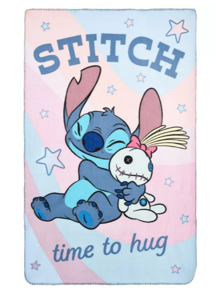 Stitch en Scrump Fleece Deken - Disney Fleecedeken / Plaid, Kinderen en Baby's, Kindermode-accessoires, Ophalen of Verzenden, Nieuw