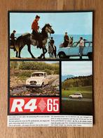 R4 Renault 4 brochure 1965, Ophalen of Verzenden, Zo goed als nieuw, Renault