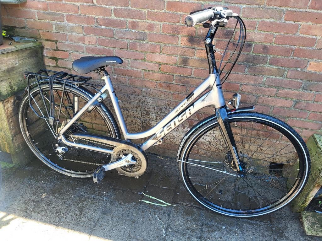 Sensa Superlite Disc alu dames 27V Deore XT- Carbon vork etc, Fietsen en Brommers, Fietsen | Dames | Damesfietsen, Versnellingen