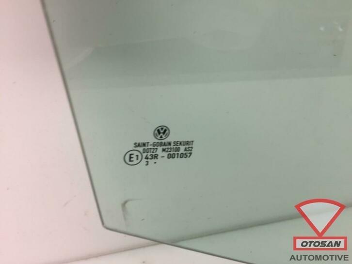 vw golf v 5 05 09 ruit raam portier deur rechts achter, Auto-onderdelen, Ruiten en Toebehoren, Gebruikt, Volkswagen, Volkswagen AG