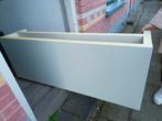 Grote, witte, lage houten tafel IKEA., Gebruikt, 100 tot 150 cm, Ophalen of Verzenden, 25 tot 50 cm