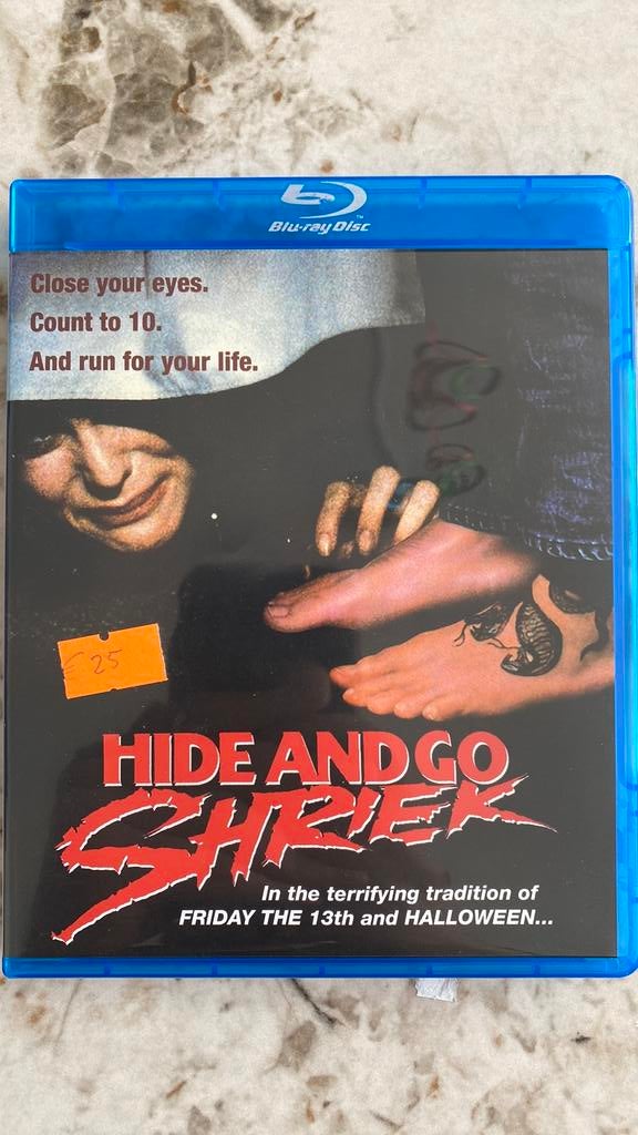Hide and go shriek blu ray horror, Cd's en Dvd's, Blu-ray, Ophalen of Verzenden, Zo goed als nieuw, Horror