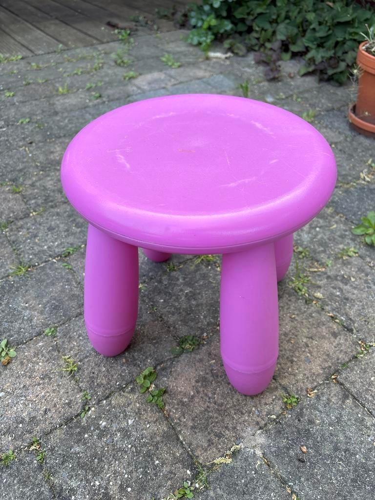 Ikea MAMMUT Kinderkrukje Roze, Ophalen of Verzenden, Gebruikt, Overige typen