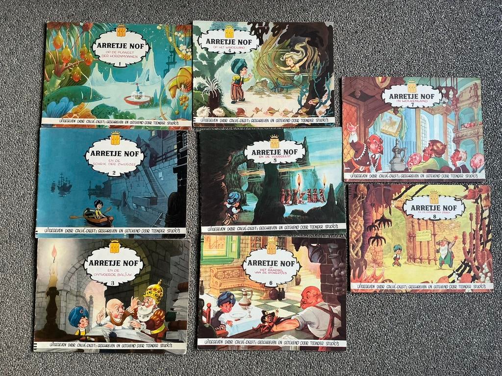 Oude Serie boekjes Arretje Nof Maarten Toonder Calvé Delft, Ophalen of Verzenden, Gelezen, Toonder Studio, Fictie algemeen