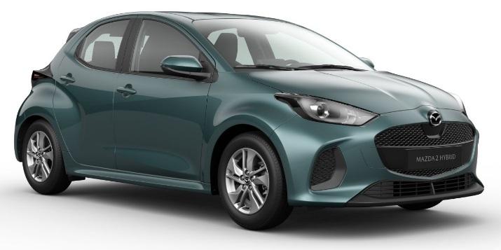 Mazda 2 Hybrid 1.5 Prime-line, Auto's, Mazda, Zwart, 1490 cc, Bedrijf, Nieuw