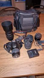 Canon spiegelreflexcamera met diverse lenzen, Ophalen of Verzenden, Canon, Geen optische zoom