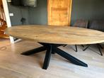 Massief licht eiken eettafel, Huis en Inrichting, Tafels | Eettafels, Ophalen, 100 tot 150 cm, Eikenhout, 200 cm of meer