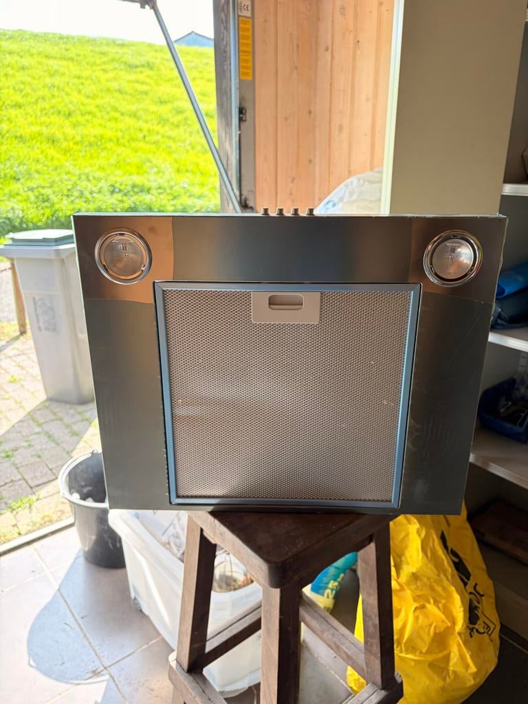 RVS Onderbouw Afzuigkap met Verlichting, Witgoed en Apparatuur, Afzuigkappen, Ophalen, Gebruikt, Minder dan 200 m³ per uur, Onderbouw afzuigkap