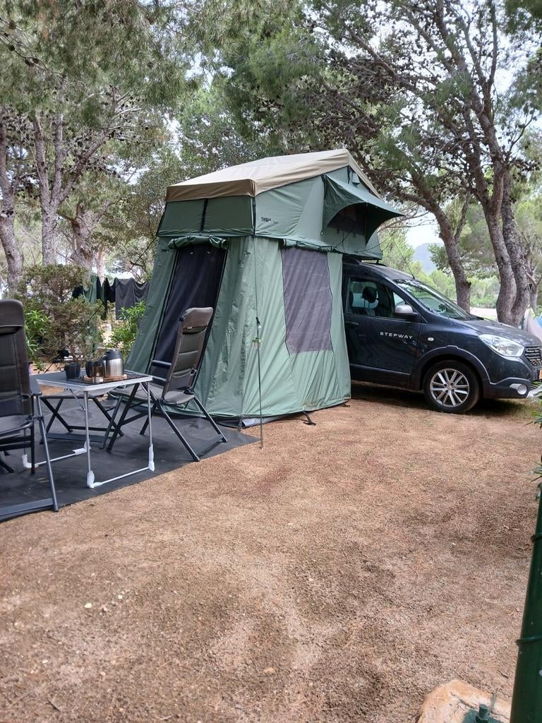 Thule Autana 3 Groene Daktent met ondertent!, Ophalen of Verzenden, Zo goed als nieuw, Tot en met 3