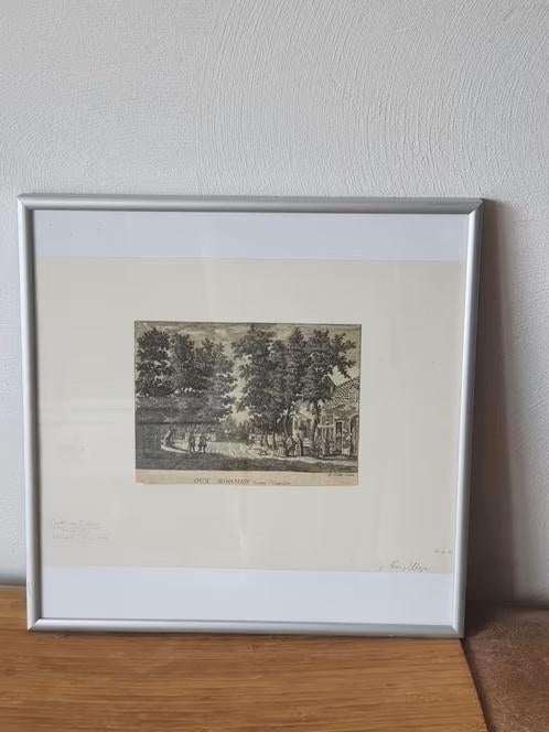 De herberg Out Roomen, gegraveerd door G.Eichler 1770, Antiek en Kunst, Ophalen