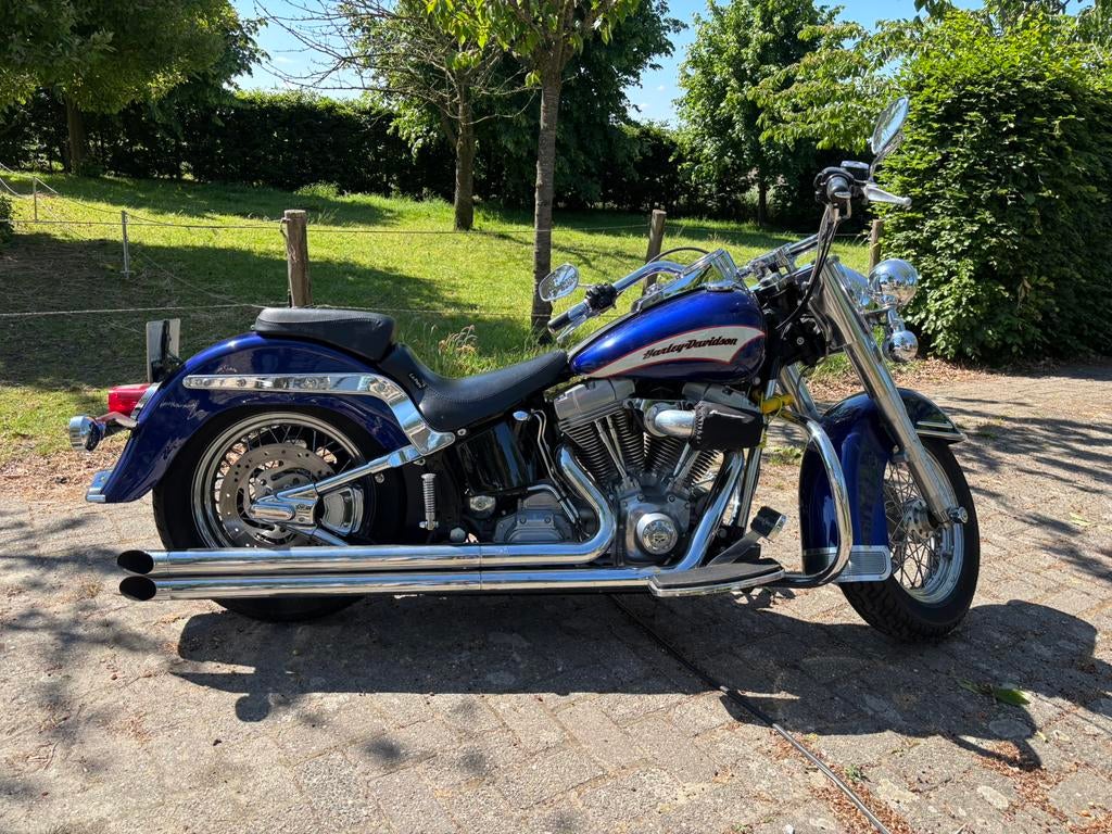 Harley Davidson Heritage Softail met zeer weinig km., Motoren, Particulier, Chopper