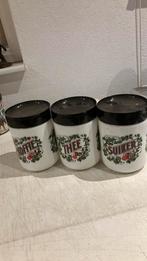 3 porseleinen voorraad potten van douwe egberts, Ophalen of Verzenden, Zo goed als nieuw, Overige materialen, Pot, Bus of Blik