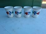 Set van 4 Petrus Regout Maastricht borrelglaasjes, Antiek en Kunst, Ophalen of Verzenden