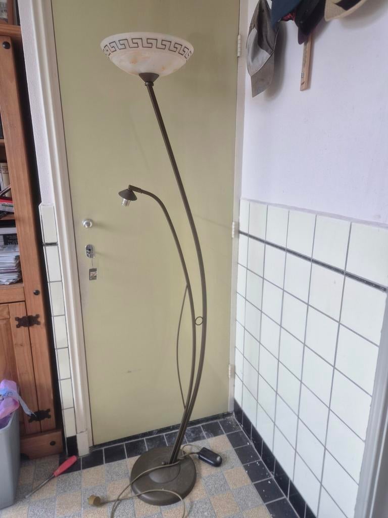 Mooie staande Griekse lamp met dimmer, Ophalen, Zo goed als nieuw, 150 tot 200 cm