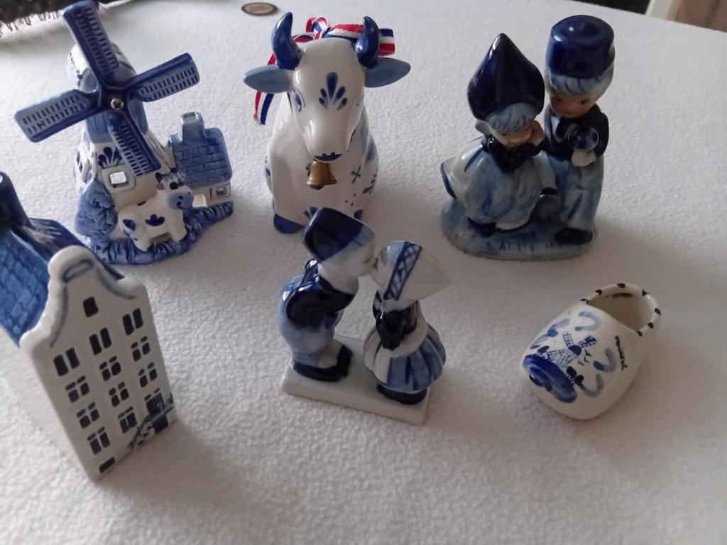 Delfsblauw beeldjes, Ophalen of Verzenden, Zo goed als nieuw