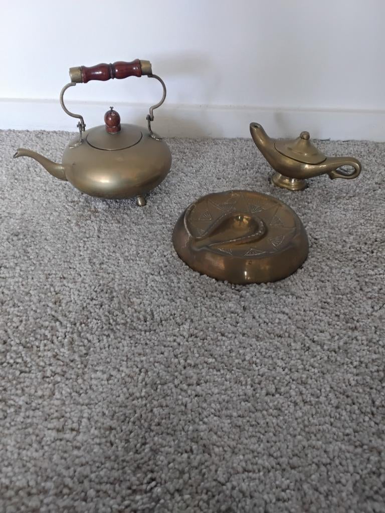 Koperen setje, Antiek en Kunst, Antiek | Koper en Brons, Ophalen of Verzenden