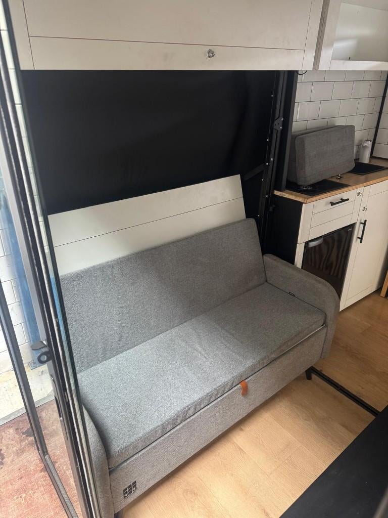 VanCubic camper inbouw *uniek camperbus Modulairecampers, Buscamper of Camperbus, Douche, Bedrijf, Tot en met 4