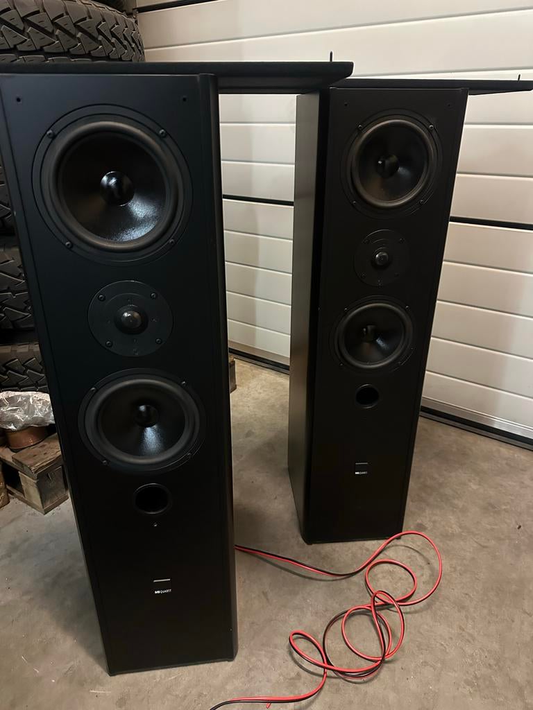 Mb quart speakers zuilen boxen, Gebruikt, 60 tot 120 watt, Front, Rear of Stereo speakers, Ophalen