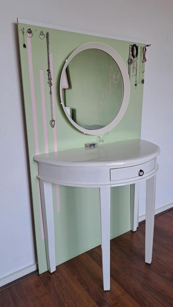 Kaptafel met spiegel, make-up tafel, Huis en Inrichting, Tafels | Kaptafels, Zo goed als nieuw, Minder dan 100 cm, 50 tot 100 cm