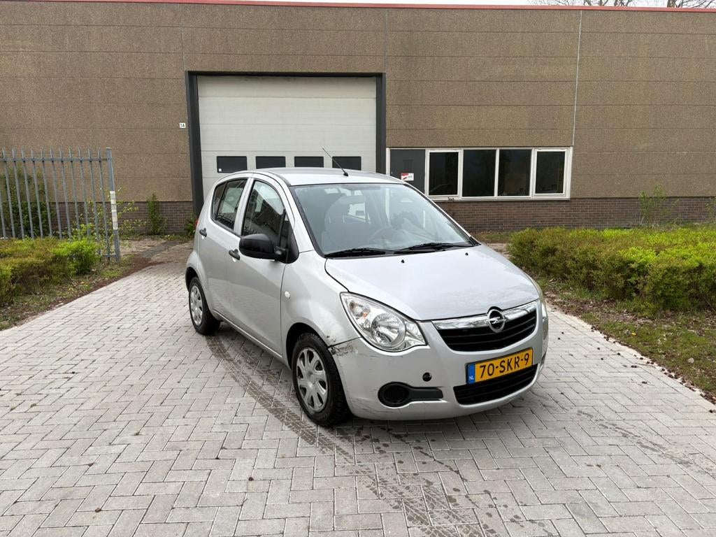 Opel Agila 1.0 12V 2011 Grijs apk 15 Jan 2027 kms 110000 NAP, Stof, Origineel Nederlands, Bedrijf, Handgeschakeld