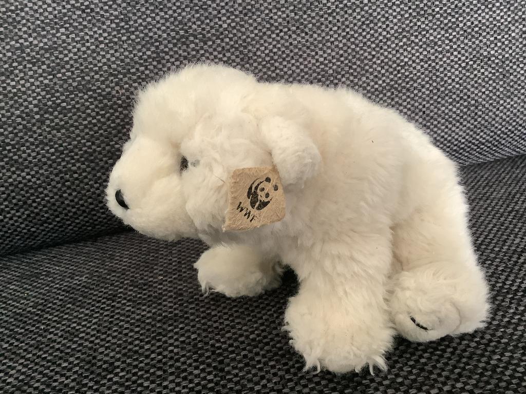 WWF leuke ijsbeer pluche knuffel wereld natuurfonds wnf, Ophalen of Verzenden, Zo goed als nieuw, Overige typen